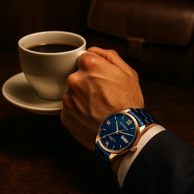 Imperial Azure | Men’s Elegant Quartz Watch
