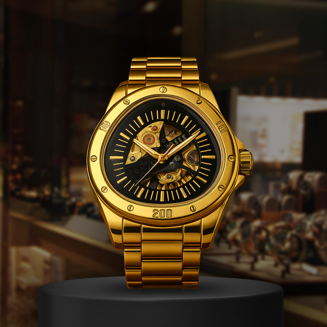 Gilded Core | Mechanical Open-Heart Watch