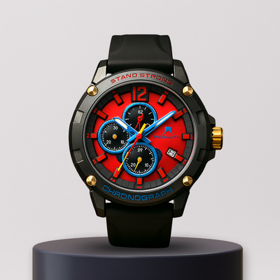 Crimson Apex | Tactical Chronograph Watch