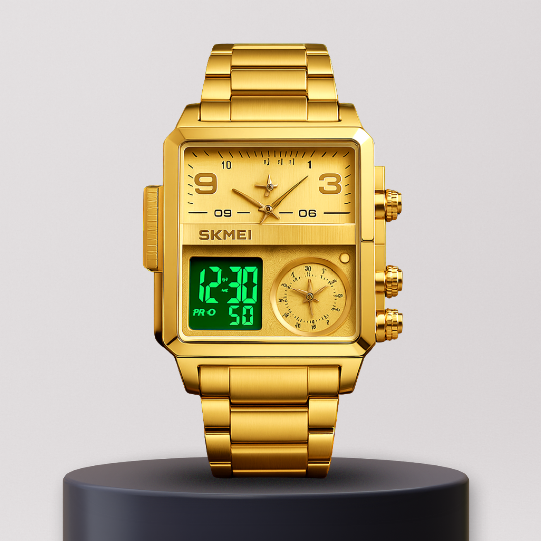 DualTech Square | Dual Display Fusion Watch