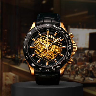 Aurum Velocity | Mechanical Skeleton Chronograph
