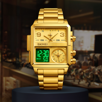 DualTech Square | Dual Display Fusion Watch