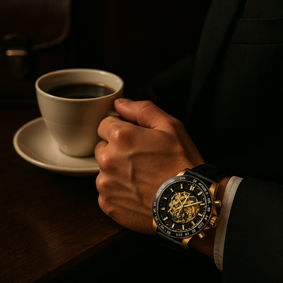 Aurum Velocity | Mechanical Skeleton Chronograph