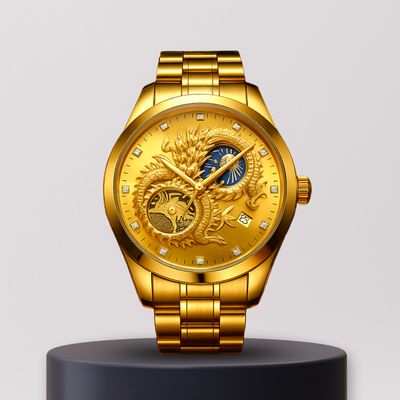 Imperial Dragon | Elegant Moon Phase Chronograph