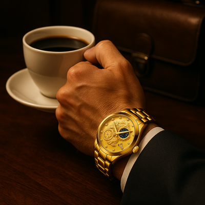 Imperial Dragon | Elegant Moon Phase Chronograph