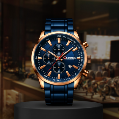 Azure ChronoDrive | Sleek Chronograph Watch
