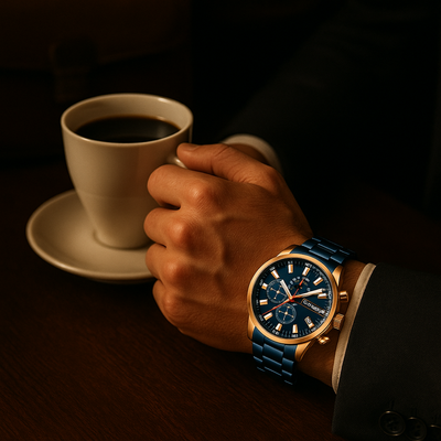 Azure ChronoDrive | Sleek Chronograph Watch