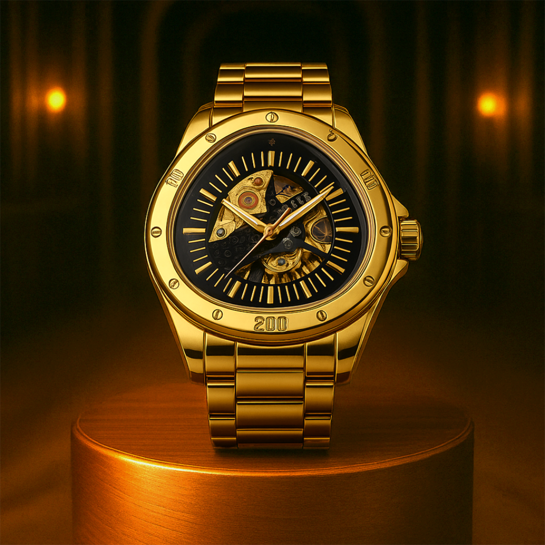 Gilded Core | Mechanical Open-Heart Watch